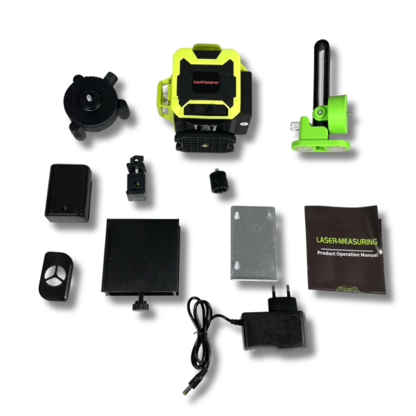 Taffware Laser Level Green 4D 16 Line Automatic Alarm Remote Control - LLX-360