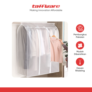 TaffHOME Cover Pakaian Gaun Jas Anti Debu PEVA 50x80x90 cm - CY-08