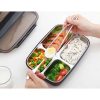TaffHOME Kotak Makan Lunch Box Stainless Steel 4 Grid 1L - LB0919