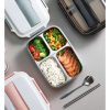 TaffHOME Kotak Makan Lunch Box Stainless Steel 4 Grid 1L - LB0919