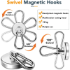 Taffware Magnet Gantungan Serbaguna Carabiner Hook Neodymium 12kg - L20