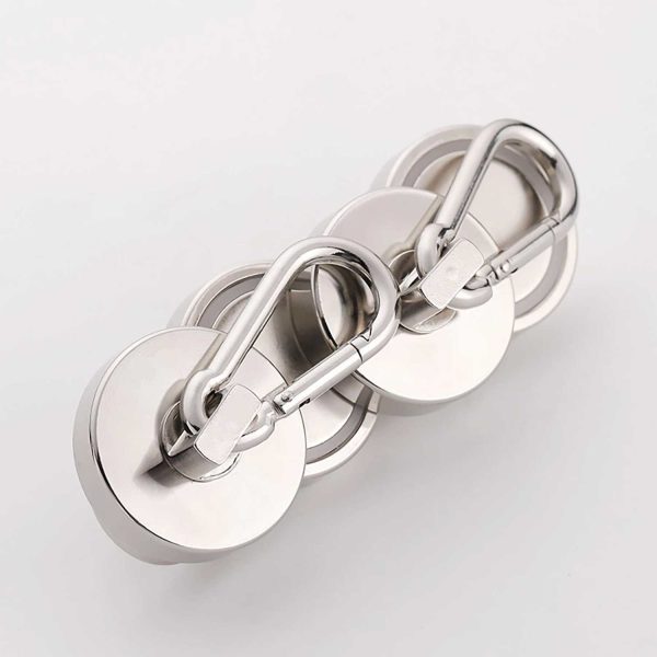 Taffware Magnet Gantungan Serbaguna Carabiner Hook Neodymium 12kg - L20