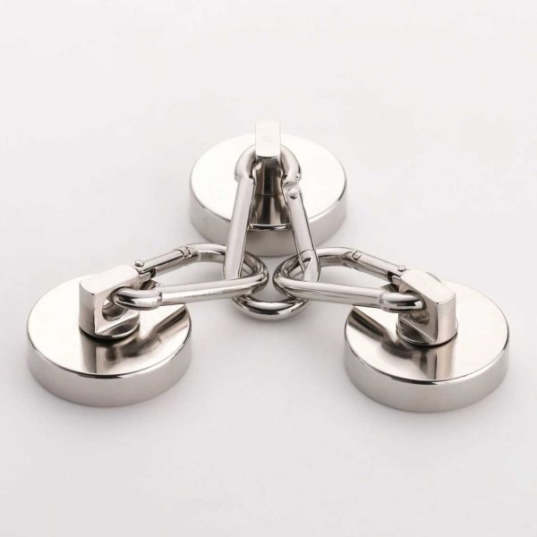 Taffware Magnet Gantungan Serbaguna Carabiner Hook Neodymium 12kg - L20