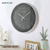 TaffHOME Jam Dinding Bulat Quartz Indoor Wall Clock Round Shape 29cm - MS30