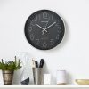 TaffHOME Jam Dinding Bulat Quartz Indoor Wall Clock Round Shape 29cm - MS30
