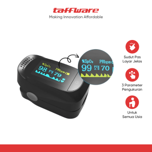 TaffOmicron Fingertip Pulse Oximeter Alat Ukur Kadar Oksigen Darah - PO-A2AO