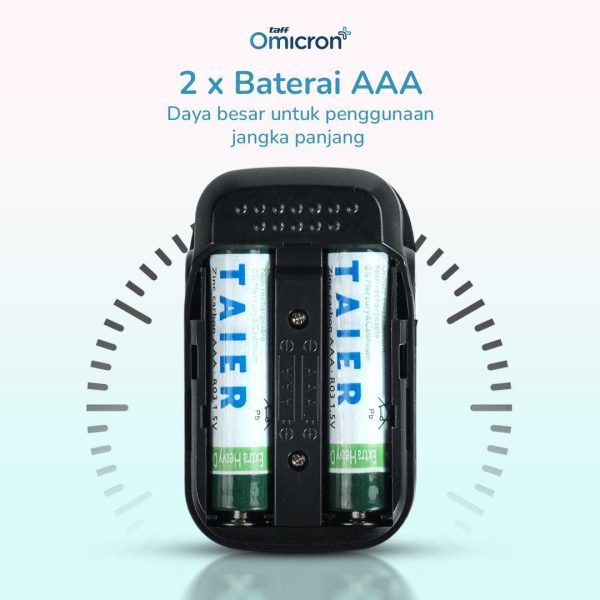 TaffOmicron Fingertip Pulse Oximeter Alat Ukur Kadar Oksigen Darah - PO-A2AO