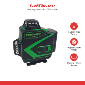 Taffware Laser Level Self Leveling 4D 16 Lines 2400mAh with Remote - KK-36