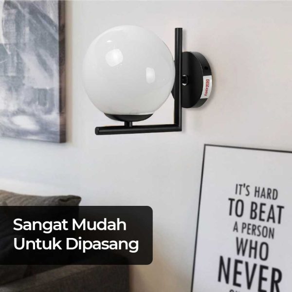 TaffLED Fitting Lampu Dinding Wall Lamp Nordic Diameter 15 cm - XD-2027