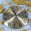 TaffHOME Jam Dinding Quartz Iron Luxury European Style 98cm - LZ4