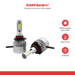 TaffLED Lampu Depan Mobil LED COB Headlamp 8000 Lumens IP65 Cool White - S2