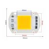 TaffLED Suide Chip LED COB Spotlight Warm White 3000K 220V 50W - F6040