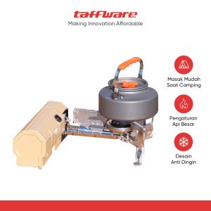 TaffSPORT Kompor Gas Portable Foldable Stove Windproof Adjustable 26cm - OG-26