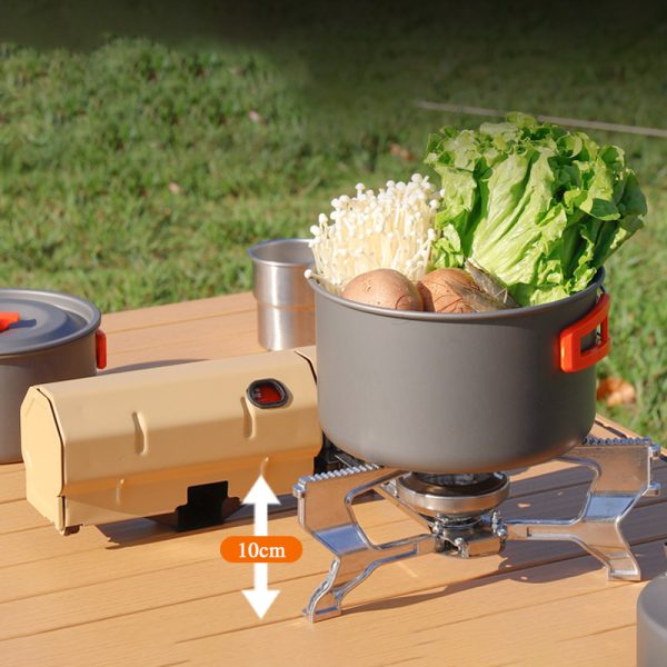TaffSPORT Kompor Gas Portable Foldable Stove Windproof Adjustable 26cm - OG-26