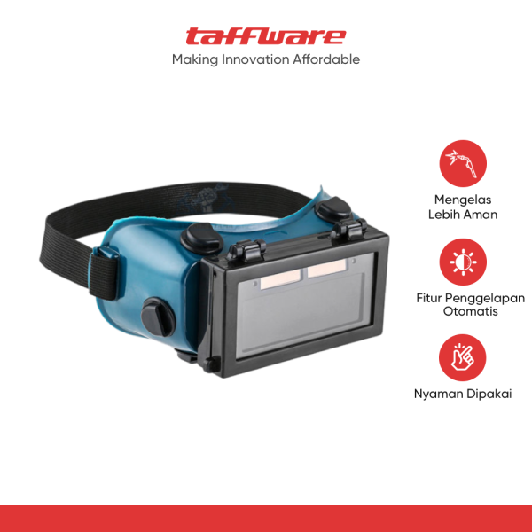 TaffGUARD Kacamata Las Otomatis Auto Darkening Welding Goggles - YZ01