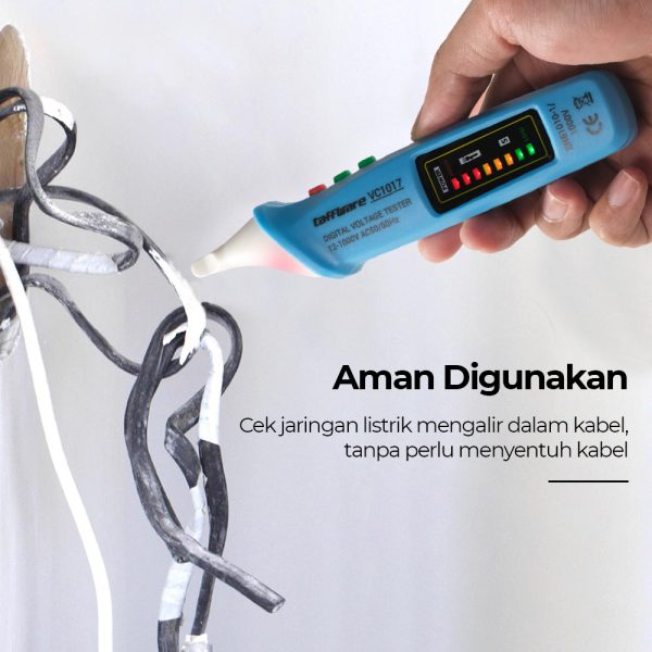 Taffware Tespen Tester Non Contact AC Voltage Detector 12V-1000V - VC1017