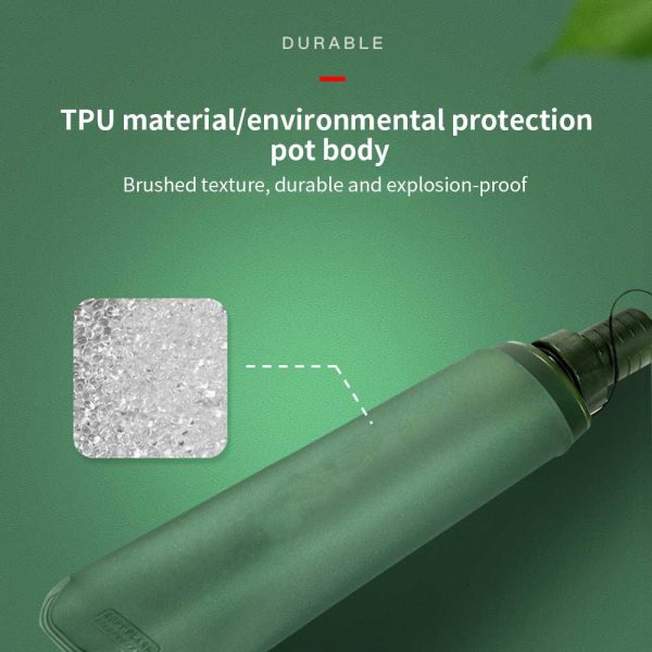TaffSPORT Botol Minum Soft Flask Foldable Sport Water BPA Free 500ml - YF-50 - Gray