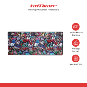 TaffGO Gaming Mouse Pad Street Grafitti Desk Mat - EI25