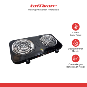 Taffware Kompor Listrik 2 Tungku Portable Coil Hot Plate 2000W - WY-05C