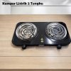 Taffware Kompor Listrik 2 Tungku Portable Coil Hot Plate 2000W - WY-05C