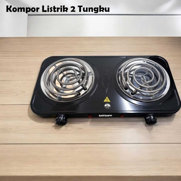 Taffware Kompor Listrik 2 Tungku Portable Coil Hot Plate 2000W - WY-05C