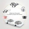 Taffware Kompor Listrik 2 Tungku Portable Coil Hot Plate 2000W - WY-05C
