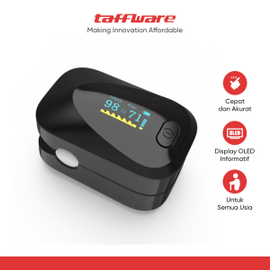 TaffOmicron Fingertip Pulse Oximeter Digital Alat Ukur Oksigen Darah - PO-C6AO