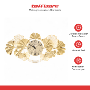 TaffHOME Jam Dinding Quartz Iron Luxury European Style Clock 60cm - 29224