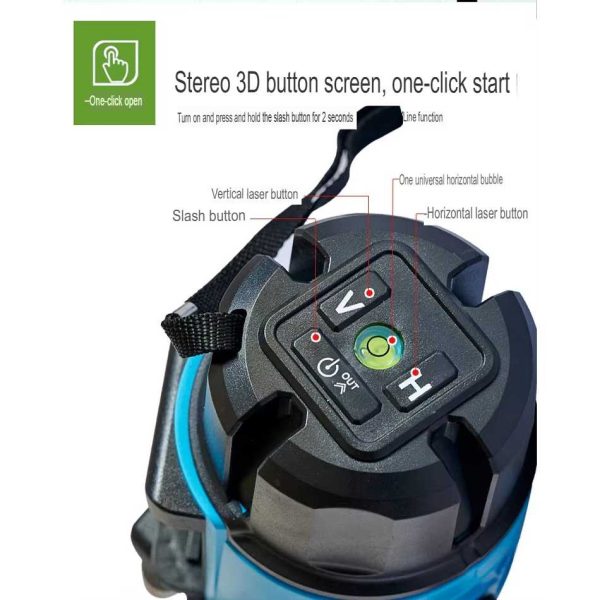 Taffware Laser Level Blue Beam Leveling Open Alarm High accuracy - NT58