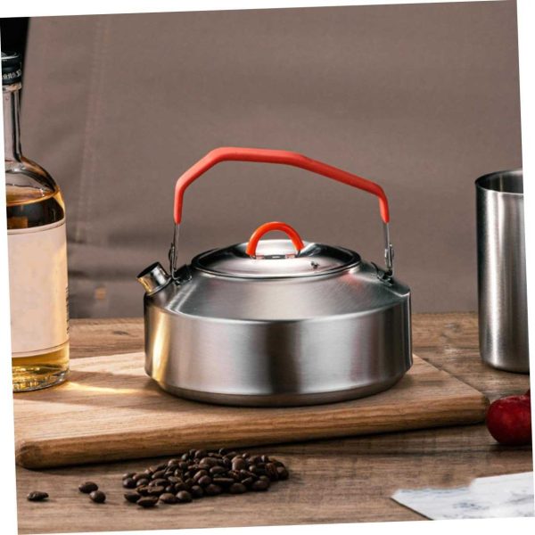 TaffSPORT Teko Camping Outdoor Teapot Kettle Stainless Steel - HWSH