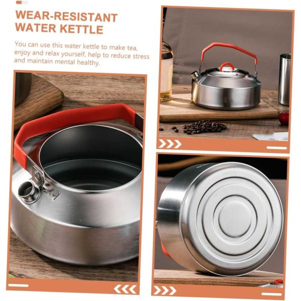 TaffSPORT Teko Camping Outdoor Teapot Kettle Stainless Steel - HWSH