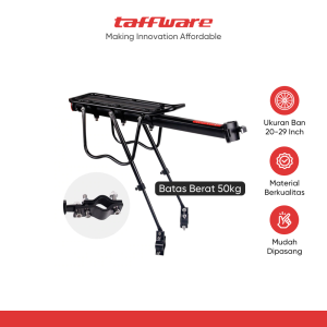 TaffSPORT Rak Boncengan Belakang Sepeda Rear Rack Screw Mount - RCK-103