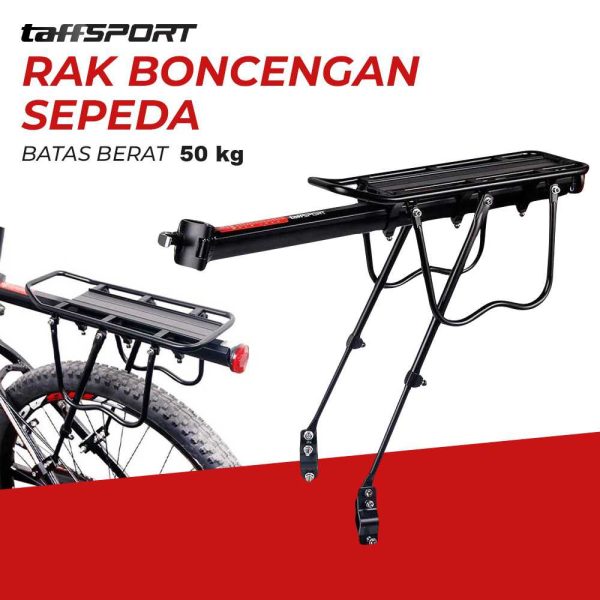 TaffSPORT Rak Boncengan Belakang Sepeda Rear Rack Screw Mount - RCK-103