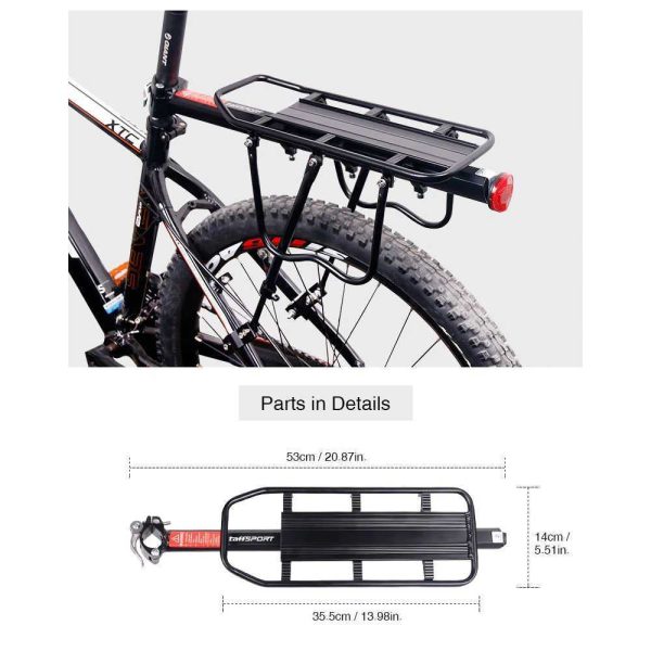 TaffSPORT Rak Boncengan Belakang Sepeda Rear Rack Screw Mount - RCK-103