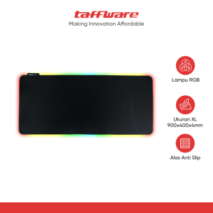 TaffGO Gaming Mouse Pad XL RGB LED 900x400x4mm - GMS-WT5