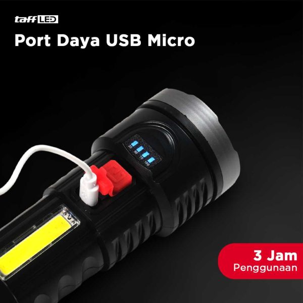 TaffLED Senter LED Cree XPE COB 7800 Lumens Waterproof Rechargeable - BL-822