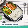 TaffHOME Kotak Makan Stainless Steel 304 Sealed Lunch Box 1.3L - U-4