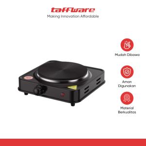 Taffware Kompor Listrik 1 Tungku Mini Portable 5 Gear Hot Plate 1000W - 5702