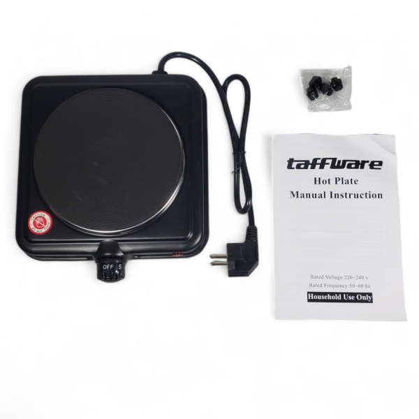Taffware Kompor Listrik 1 Tungku Mini Portable 5 Gear Hot Plate 1000W - 5702