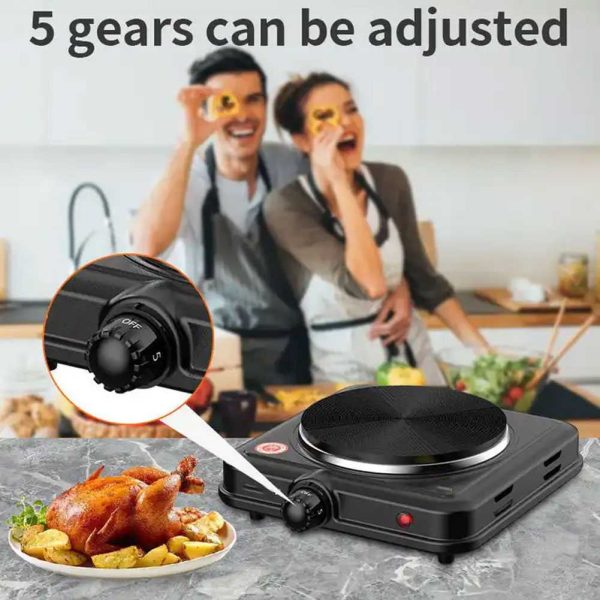 Taffware Kompor Listrik 1 Tungku Mini Portable 5 Gear Hot Plate 1000W - 5702