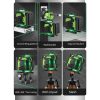 Taffware Laser Level Green Beam 4D 16 Line Alarm Remote Smart App - BT360