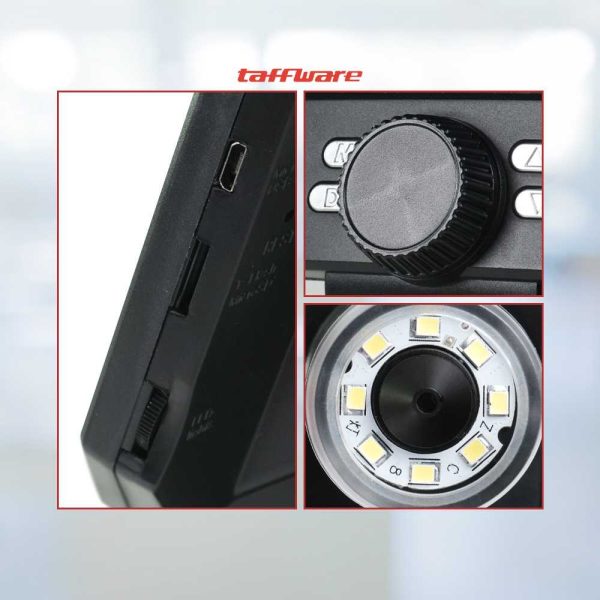 Taffware Mikroskop Digital USB 1080P dengan Monitor and Stand - G1000