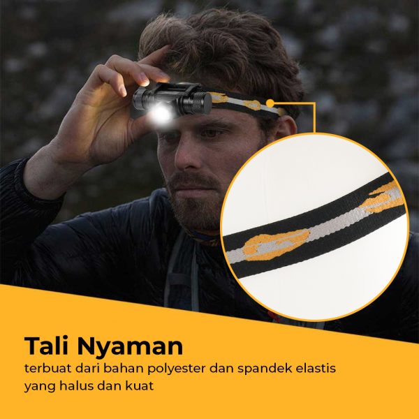 TaffLED Senter Kepala Headlamp Headlight LED XML-L2 800 Lumens - D10-GCU2