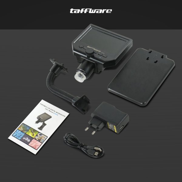 Taffware Mikroskop Digital 10 MP Pembesaran 1000X LED Display - G5