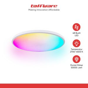 TaffLED Lampu Plafon Minimalis LED Smart Lamp RGBCW 220V 24W - SKCL
