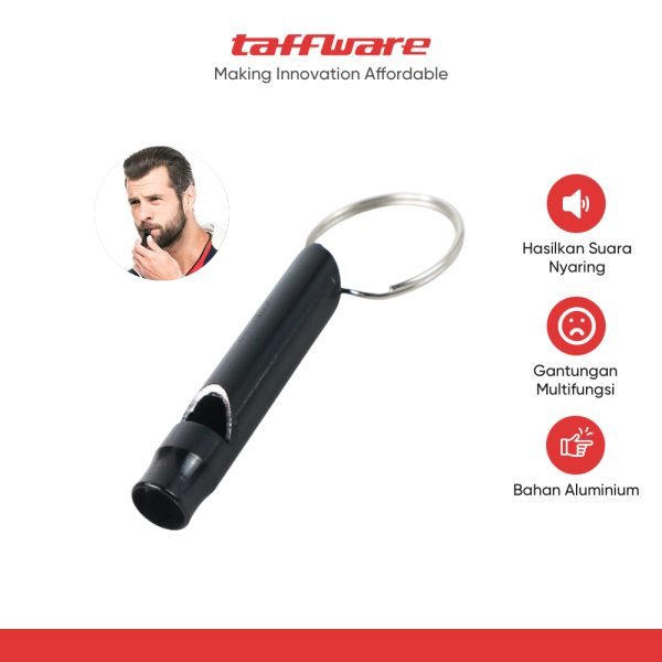 TaffSPORT Gantungan Kunci Peluit Aluminium Keychain - HW1139