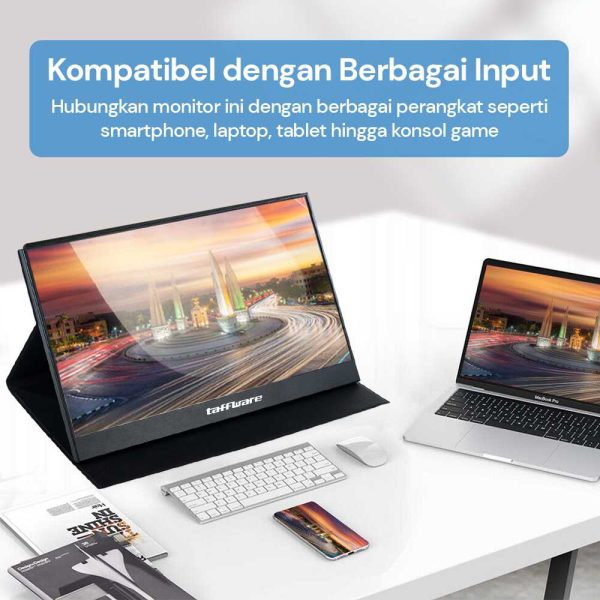 Taffware Portable Monitor UHD 15.6 Inch 4K IPS 60Hz AMD FreeSync - SJD1505