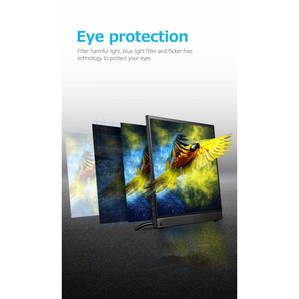 Taffware Portable Monitor UHD 15.6 Inch 4K IPS 60Hz AMD FreeSync - SJD1505