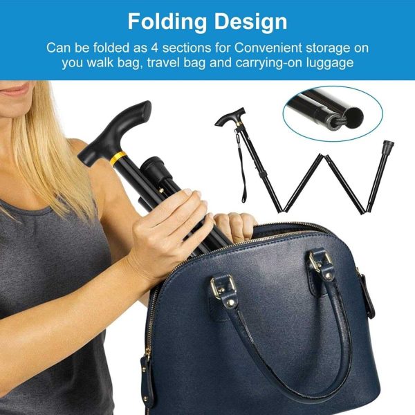 TaffSPORT Tongkat Hiking Trekking Pole Telescopic 4 Section Foldable - Z4