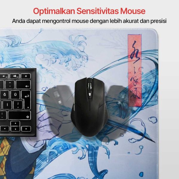 TaffGO Gaming Mouse Pad XL Desk Mat Demon Slayer Theme 800x400x2mm - K-48